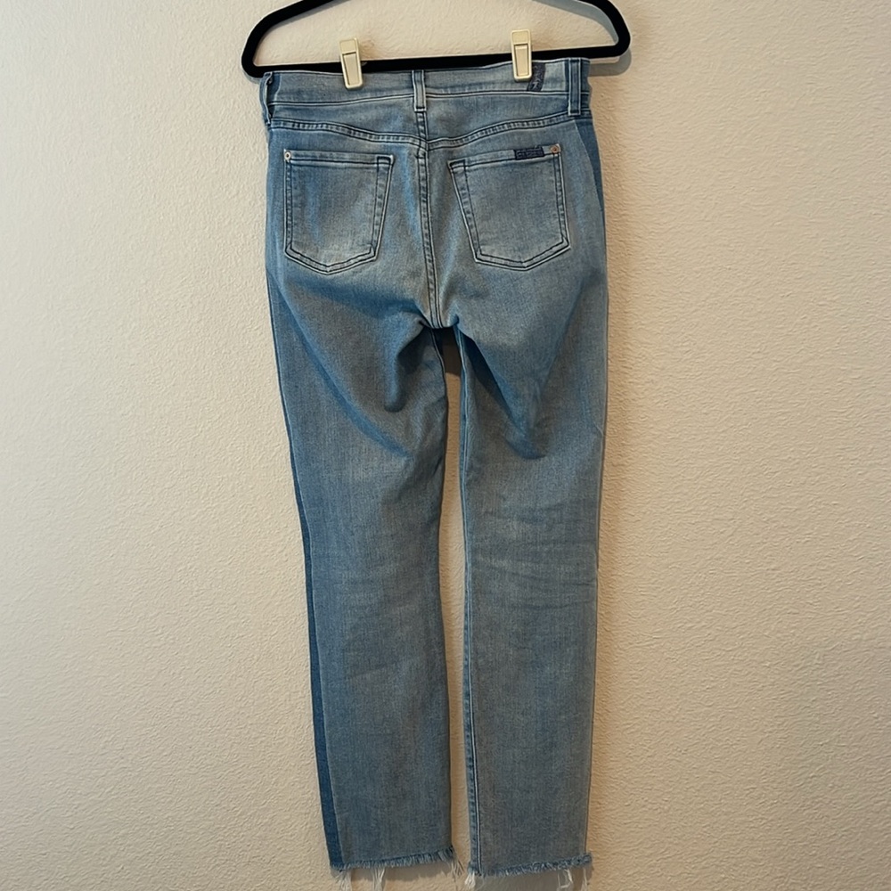 7 For All Mankind Roxanne Ankle Shadow Seam Jeans - Picture 3 of 13